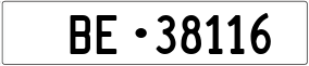 Trailer License Plate